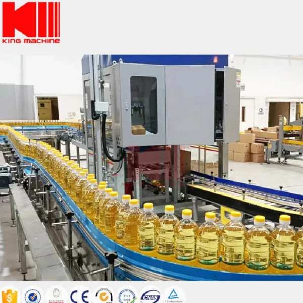 Factory Supplier Cooking Vegetable Olive Edible Oil Palm Bottle Filling Machine Fully Automatic Production Line